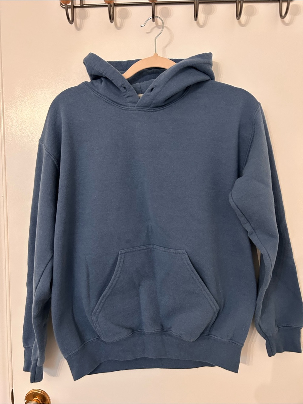 Gildan Unisex Blue Pullover Hoodie Sweatshirt